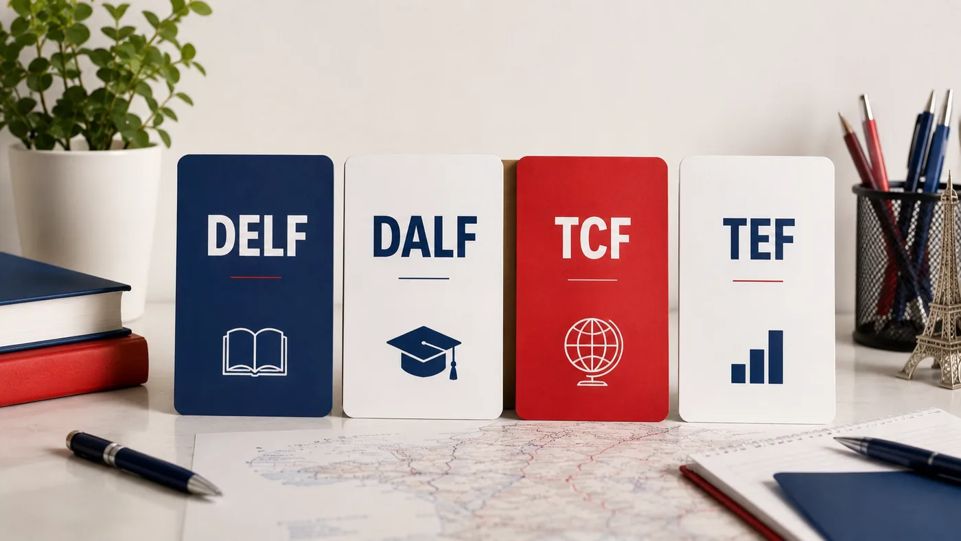 Сравнение экзаменов по французскому языку DELF, DALF, TCF и TEF