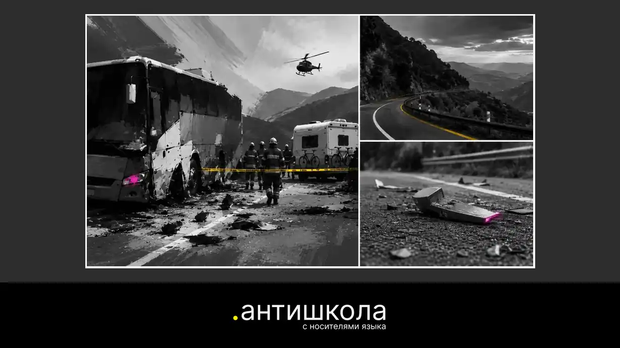 Мини-урок: итальянский и английский по ДТП у водопадов Marmore