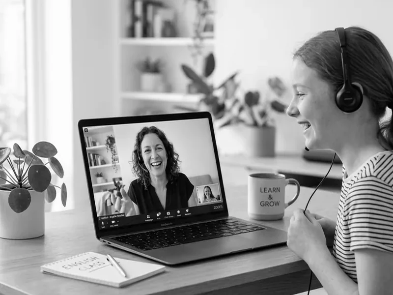 Muttersprachlicher Englischlehrer im interaktiven Einzelunterricht online